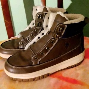 US Polo Assn Boots with Fur